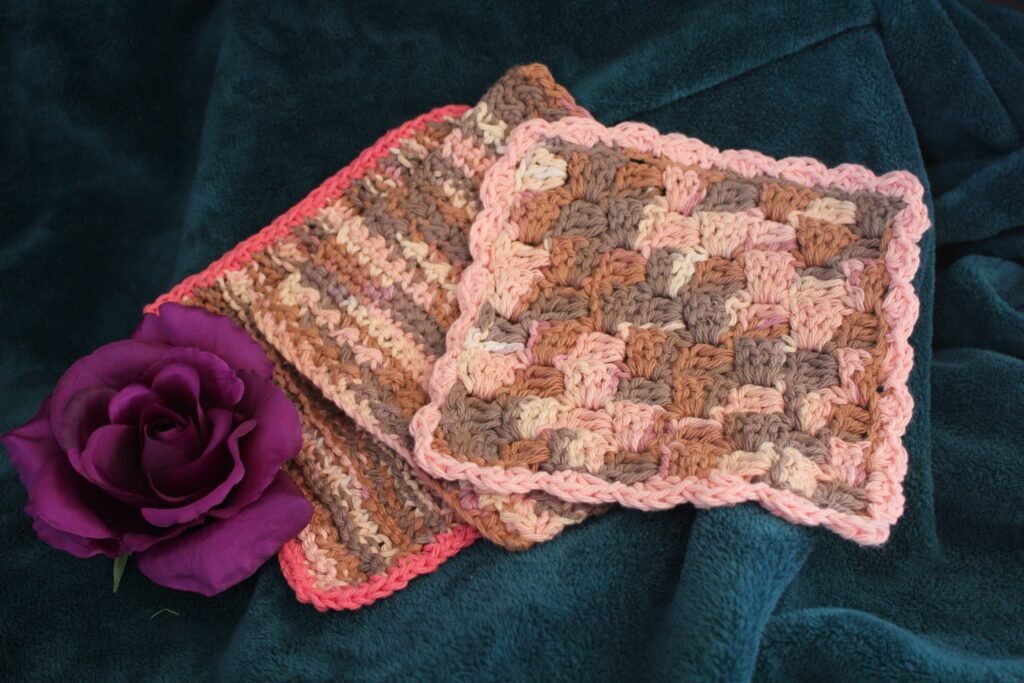 Handmade Knitted and Crocheted Cotton Dishcloths